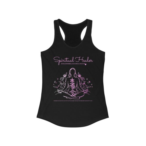 Spiritual Healer- The Bridge of Light that Connects Past, Present, and Future Women's Ideal Racerback Tank