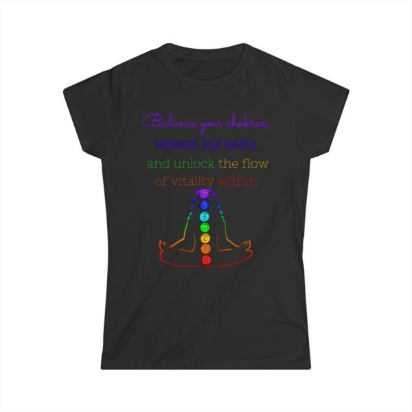 Balance Your Chakras- Believe In Yourself Women's Softstyle Tee