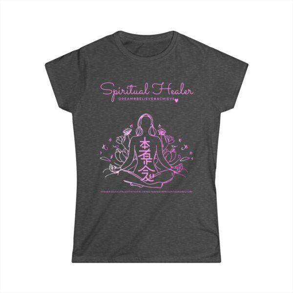 Spiritual Healer- The Bridge of Light that Connects Past, Present, and Future Women's Softstyle Tee - Image 4