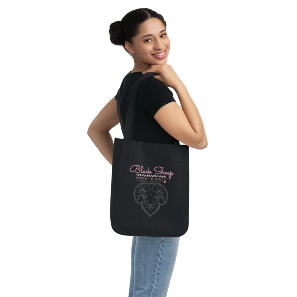 Black Sheep Empowered Individuality Organic Canvas Tote Bag - Image 4